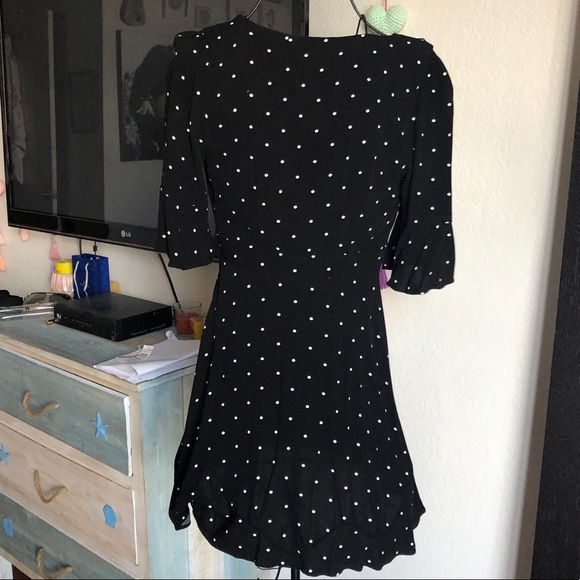 Free People Dots Black Dress - Picture 2 of 2